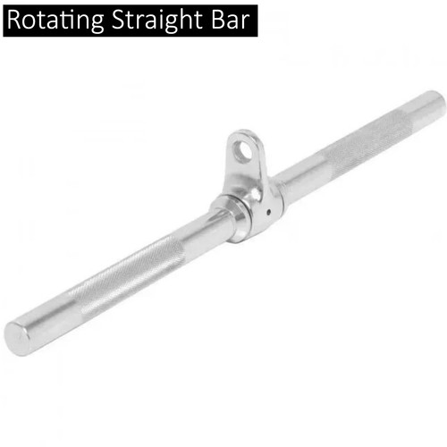 Rotating straight bar - bar, cable