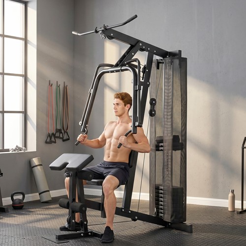 Multi gym with adjustable seat - with,